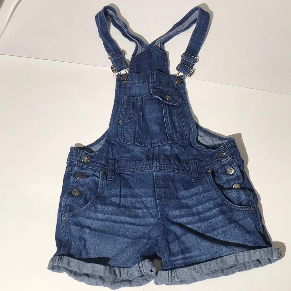 LEI L.E.I jeans shorts overalls sz small cuffed medium was 2000s Y2K